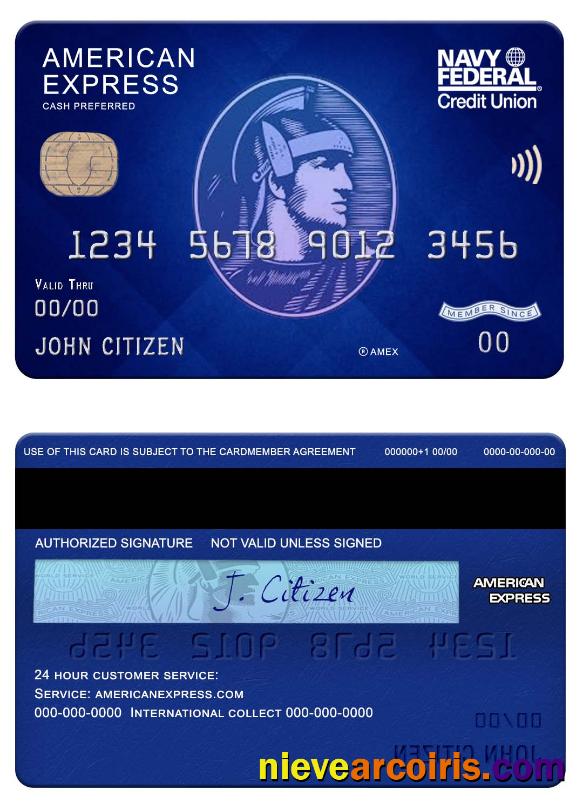 USA Navy Federal Union bank amex blue cash preferred